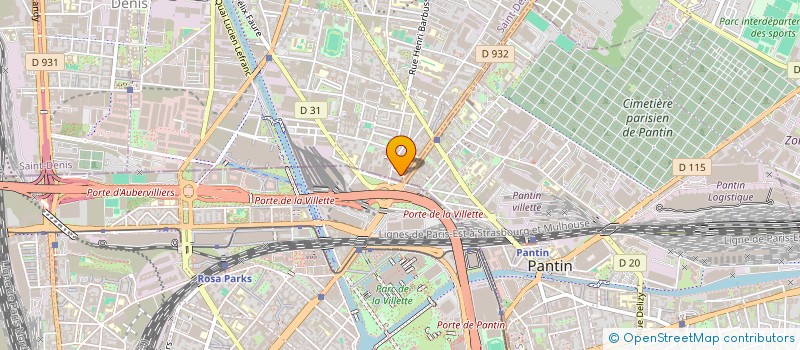 localisation de l'entreprise YLIESSE COIFFURE  AUBERVILLIERS