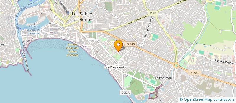 localisation de l'entreprise YLIUM à LES SABLES D'OLONNE