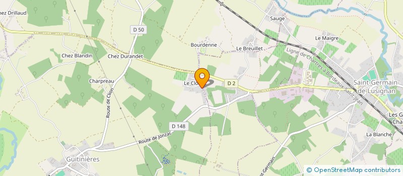 localisation de l'entreprise YLJ INVESTISSEMENTS à GUITINIERES