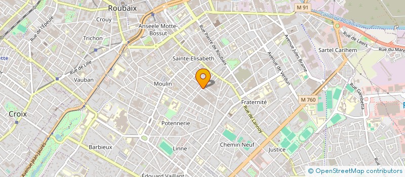 localisation de l'entreprise YLM à ROUBAIX