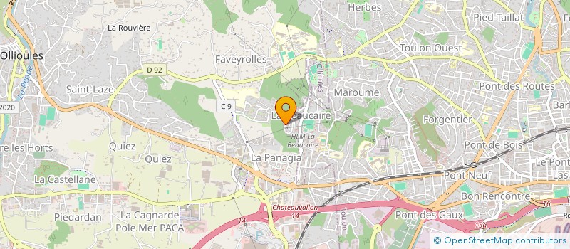 localisation de l'entreprise YLM'FIBRE  TOULON