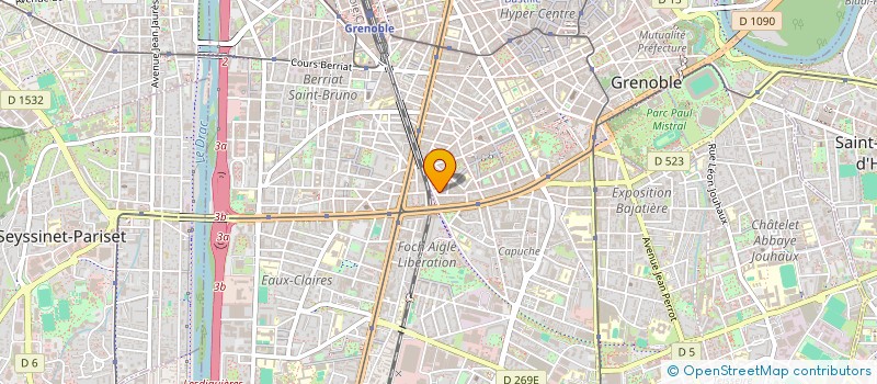 localisation de l'entreprise YLOG à GRENOBLE