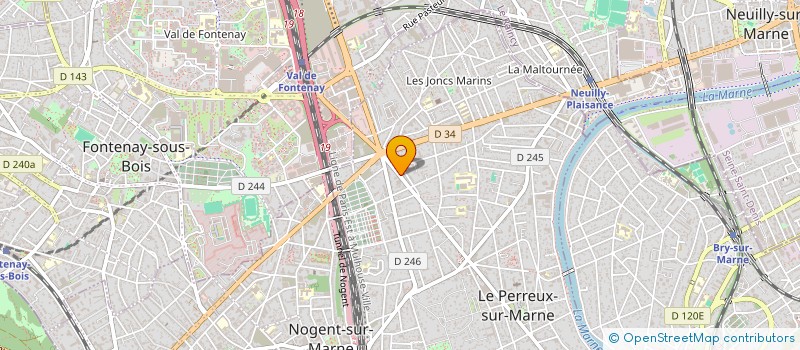 localisation de l'entreprise YLOT AGENCY PARIS  LE PERREUX-SUR-MARNE