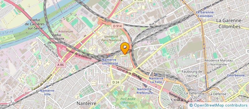 localisation de l'entreprise YLVAC  NANTERRE