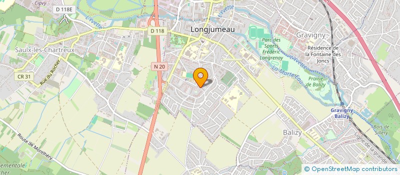 localisation de l'entreprise YLW AUTO à LONGJUMEAU