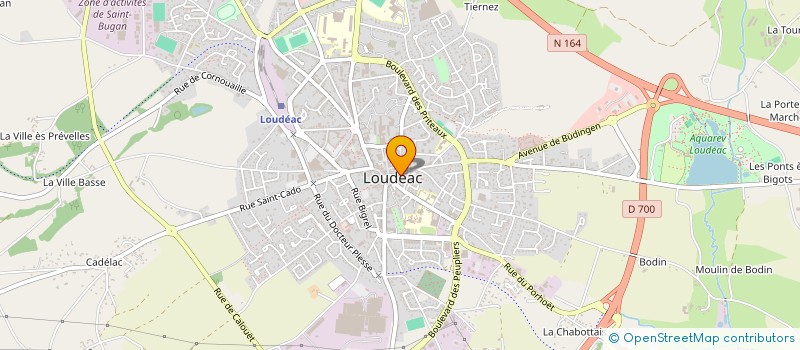 localisation de l'entreprise YLWEN INSTITUT à LOUDEAC