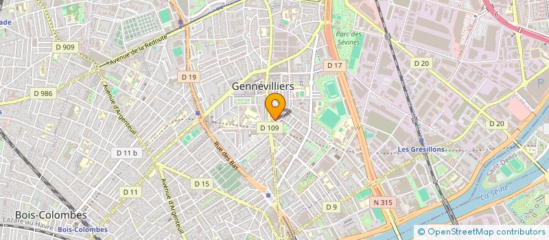 localisation de l'entreprise YM ACADEMY à GENNEVILLIERS