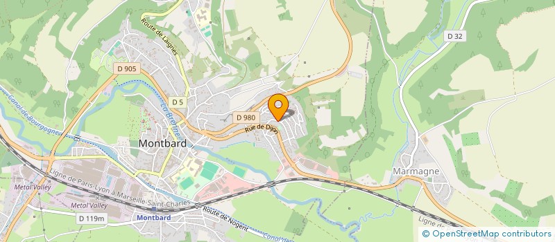 localisation de l'entreprise YM AUTO  MONTBARD