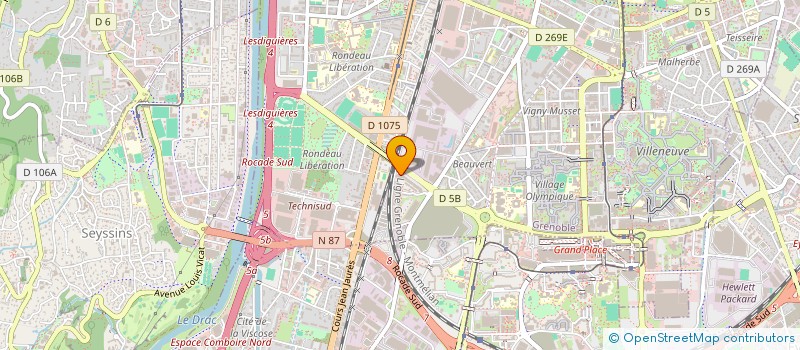 localisation de l'entreprise YM AUTO à GRENOBLE