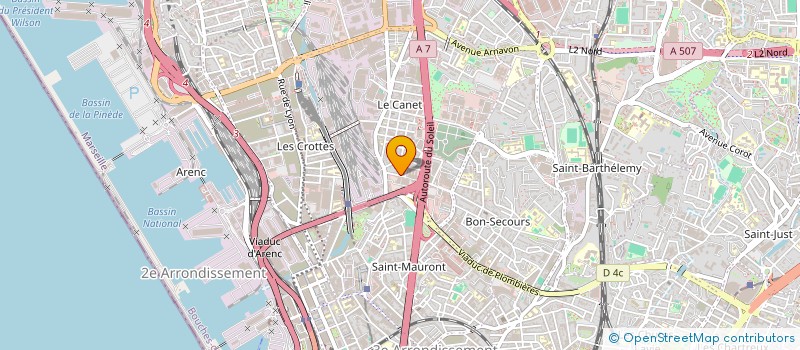 localisation de l'entreprise YM BATIMENT à MARSEILLE 14