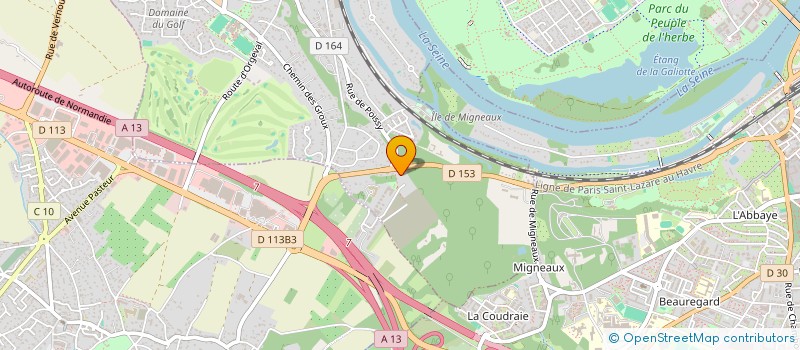 localisation de l'entreprise YM DRIVE  VILLENNES-SUR-SEINE