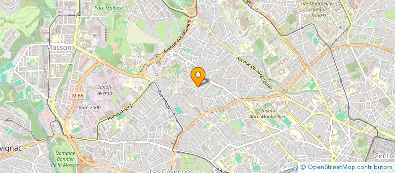 localisation de l'entreprise YM IMMOBILIER à MONTPELLIER