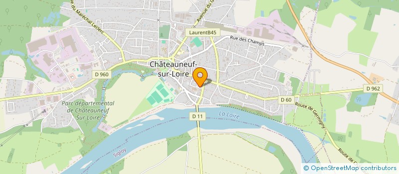 localisation de l'entreprise YM INDUSTRY à CHATEAUNEUF-SUR-LOIRE