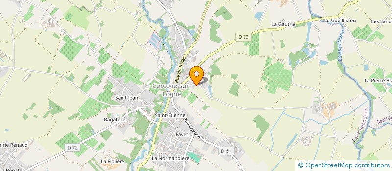 localisation de l'entreprise YM MECA  CORCOUE-SUR-LOGNE