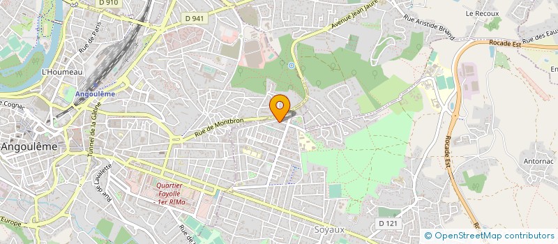 localisation de l'entreprise YM PLATRERIE à SOYAUX