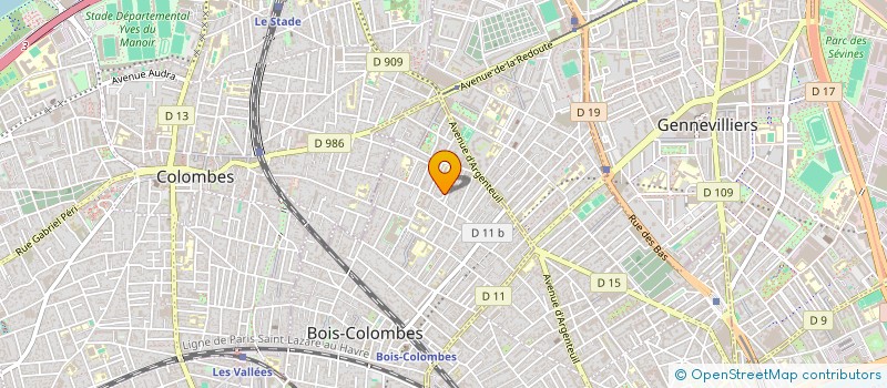 localisation de l'entreprise YM PRESTIGE à BOIS-COLOMBES