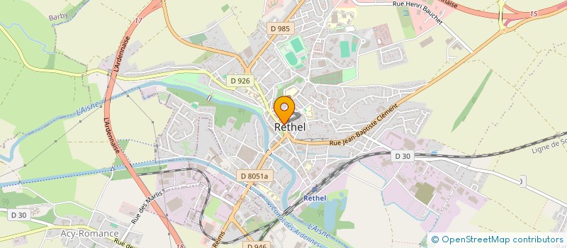 localisation de l'entreprise YM.RECRUTEMENT  RETHEL