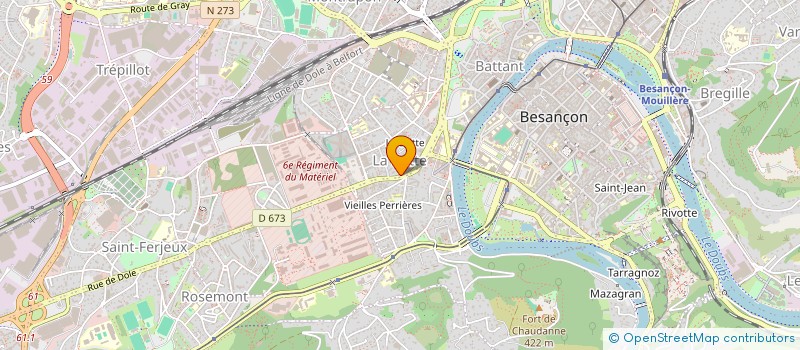 localisation de l'entreprise YM RESTAURATION à BESANCON