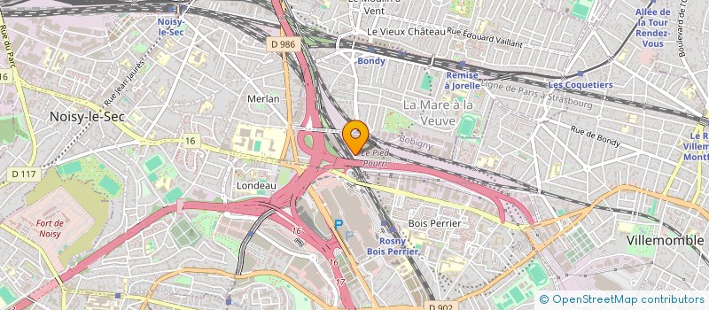 localisation de l'entreprise YM SERVICES à SEVRAN