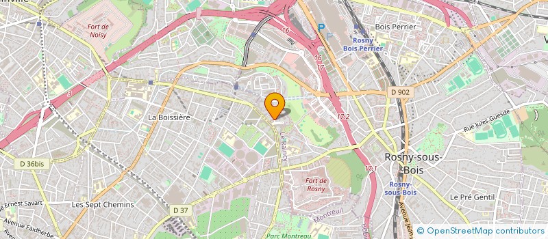 localisation de l'entreprise YM SOCIETY à ROSNY-SOUS-BOIS