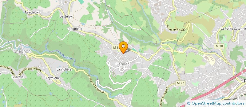 localisation de l'entreprise YM4E  GENILAC