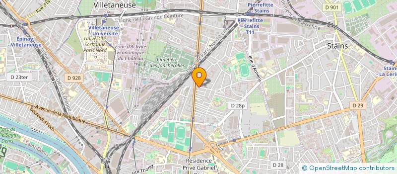 localisation de l'entreprise YMA à PIERREFITTE-SUR-SEINE
