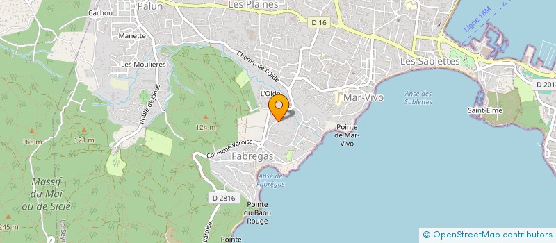 localisation de l'entreprise YMAB à LA SEYNE-SUR-MER