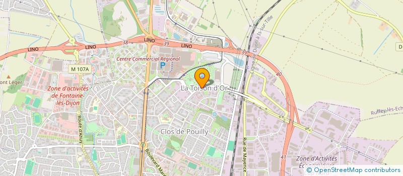localisation de l'entreprise YMAGEO à DIJON