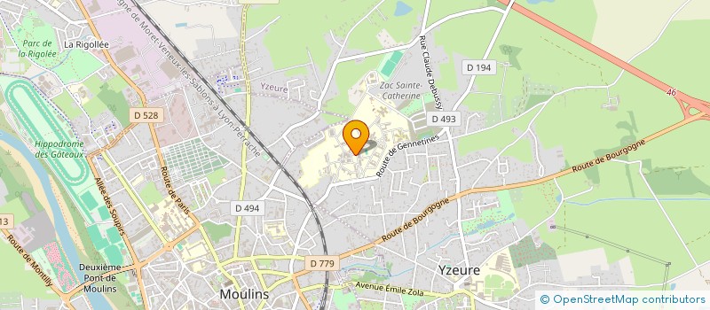 localisation de l'entreprise YMAGO  YZEURE