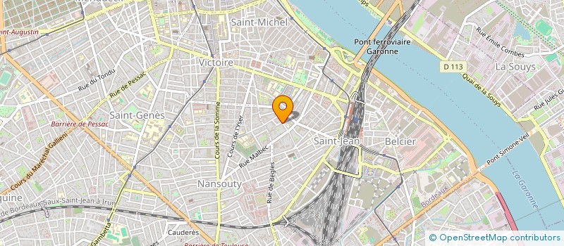 localisation de l'entreprise YMAGO à BORDEAUX