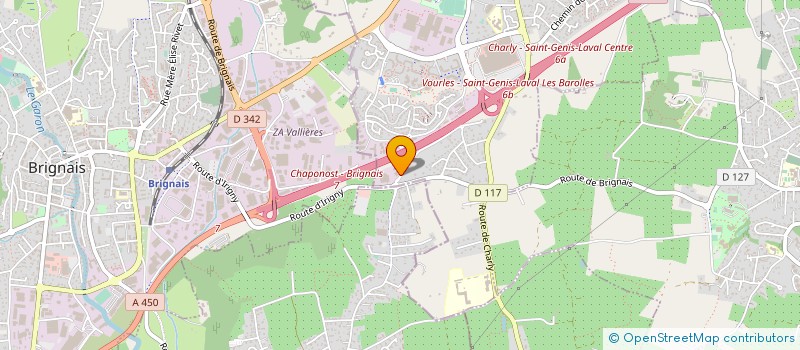 localisation de l'entreprise YMAGYNE  VOURLES