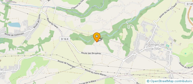 localisation de l'entreprise YMAJ  FAVERGES-DE-LA-TOUR