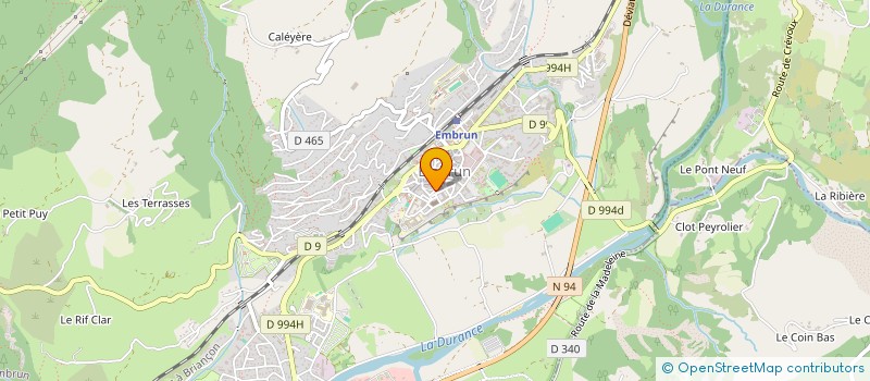 localisation de l'entreprise YMB à LES ORRES