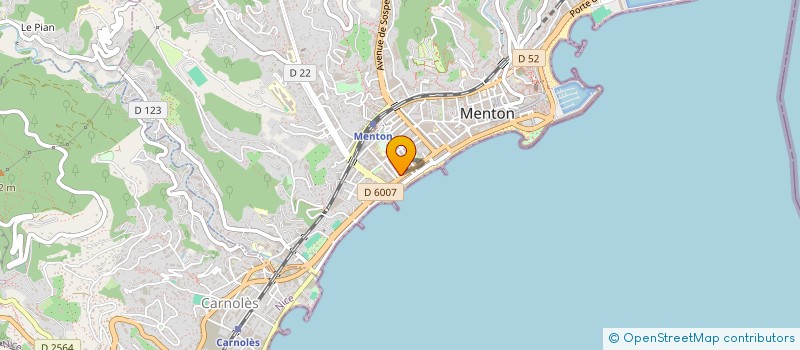 localisation de l'entreprise YMC à MENTON