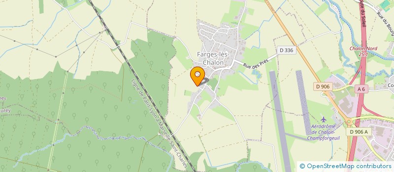 localisation de l'entreprise YMC BOURGOGNE  FARGES-LES-CHALON