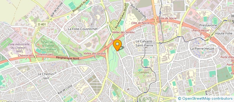 localisation de l'entreprise YMCA à CAEN