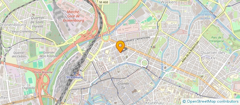 localisation de l'entreprise YMCA-UCJG ALSACE à STRASBOURG