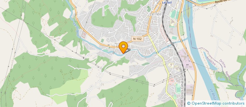localisation de l'entreprise YMD à LE TEIL