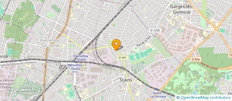 localisation de l'entreprise YMED CAB à STAINS