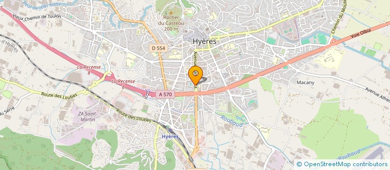 localisation de l'entreprise YMER  HYERES