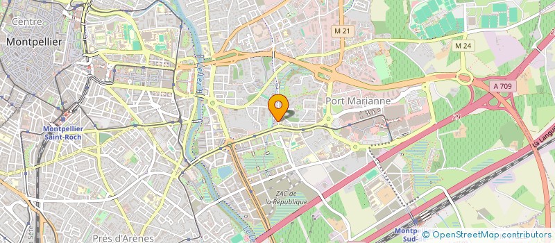 localisation de l'entreprise YMERIS à MONTPELLIER