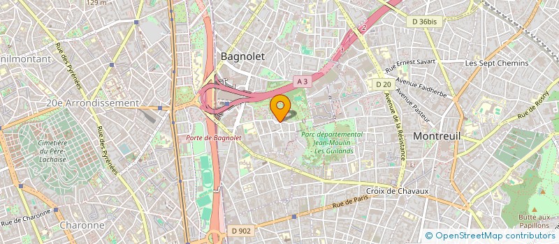 localisation de l'entreprise YMETRY à BAGNOLET