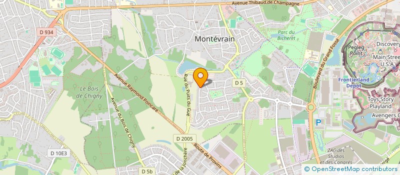 localisation de l'entreprise YMG CONSEIL  MONTEVRAIN