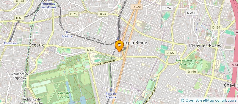 localisation de l'entreprise YMIR à BOURG-LA-REINE