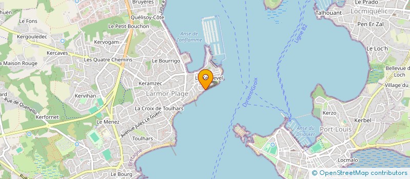 localisation de l'entreprise YMMOCORSE  LARMOR-PLAGE