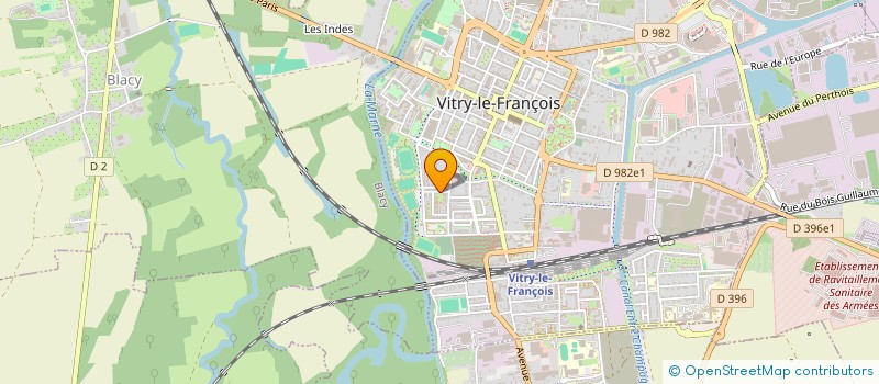 localisation de l'entreprise YMO COMMUNICATION  VITRY-LE-FRANCOIS