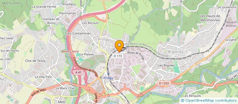 localisation de l'entreprise YMONET BENJAMIN  ANNECY