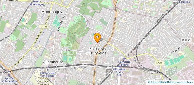 localisation de l'entreprise YMR NETTOYAGE à PIERREFITTE-SUR-SEINE
