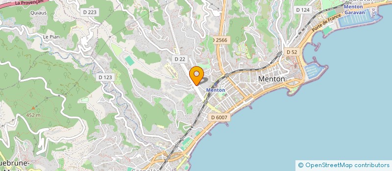 localisation de l'entreprise YMS à MENTON
