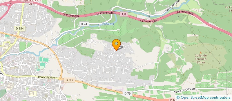 localisation de l'entreprise YMV 83  BRIGNOLES